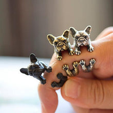 French bulldog Pugs Wrap Ring