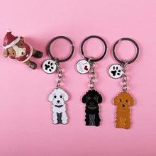 Poodle key chain