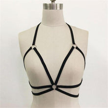 Alluring Women HarnessYoga Bra Elastic Cage Sport  Bra Strappy Hollow Out Bra #YL