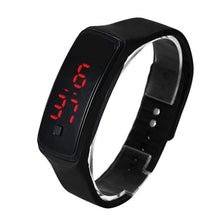 Fashion Ultra Thin Girl Men Sports Silicone Digital LED Sports Wrist Watch