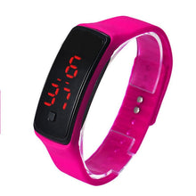 Fashion Ultra Thin Girl Men Sports Silicone Digital LED Sports Wrist Watch
