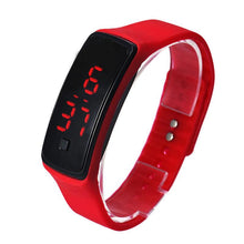 Fashion Ultra Thin Girl Men Sports Silicone Digital LED Sports Wrist Watch