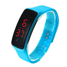 Fashion Ultra Thin Girl Men Sports Silicone Digital LED Sports Wrist Watch