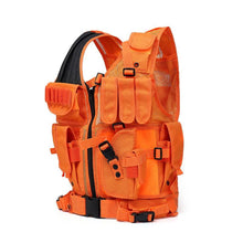 Bright Orange Hunting Vest Military Tactical Molle Airsoft Vest Outdoor Body Armor Swat Combat Painball Vest for Men